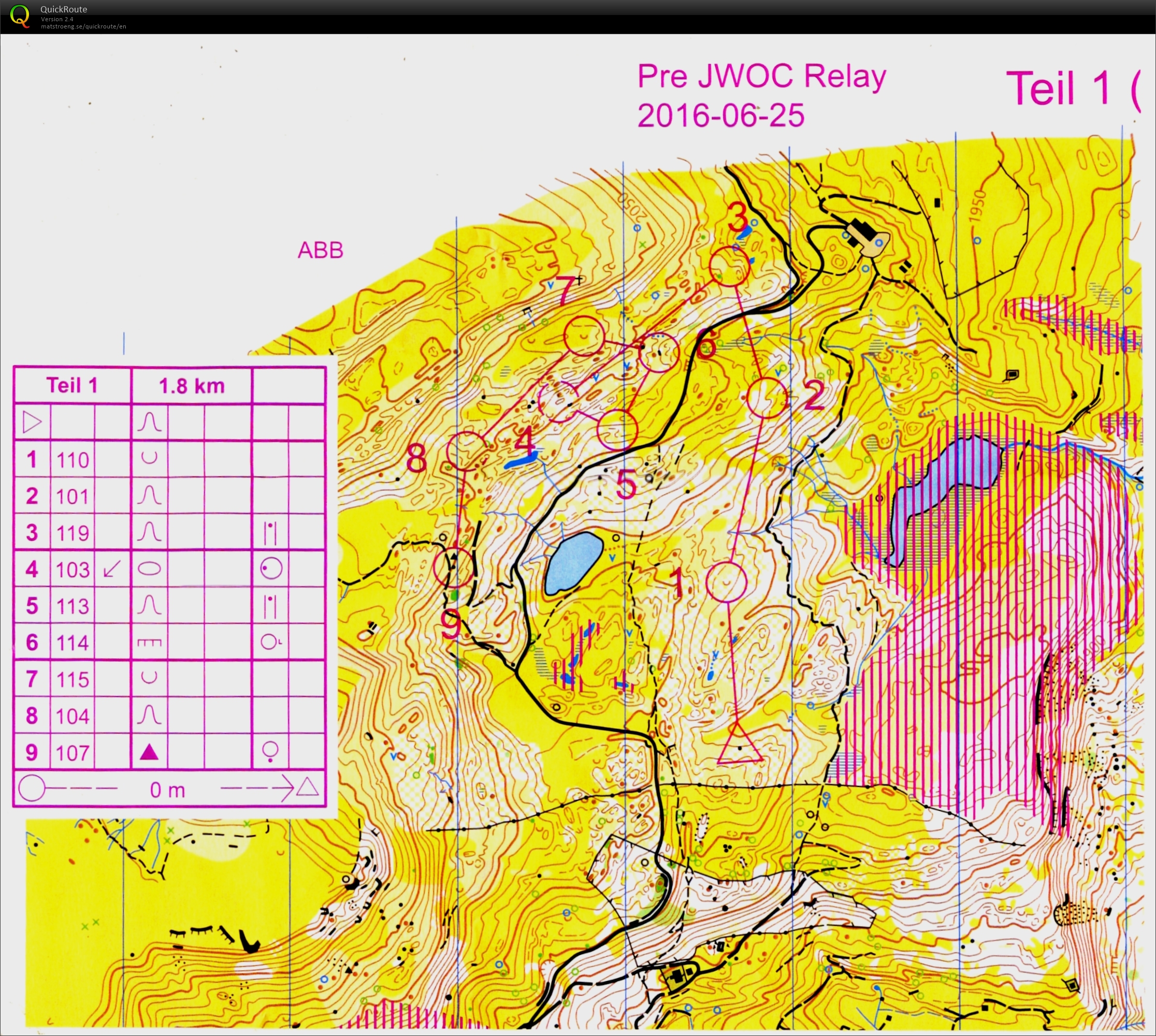 Relay part1 JWOC Vorbereitung (25.06.2016)