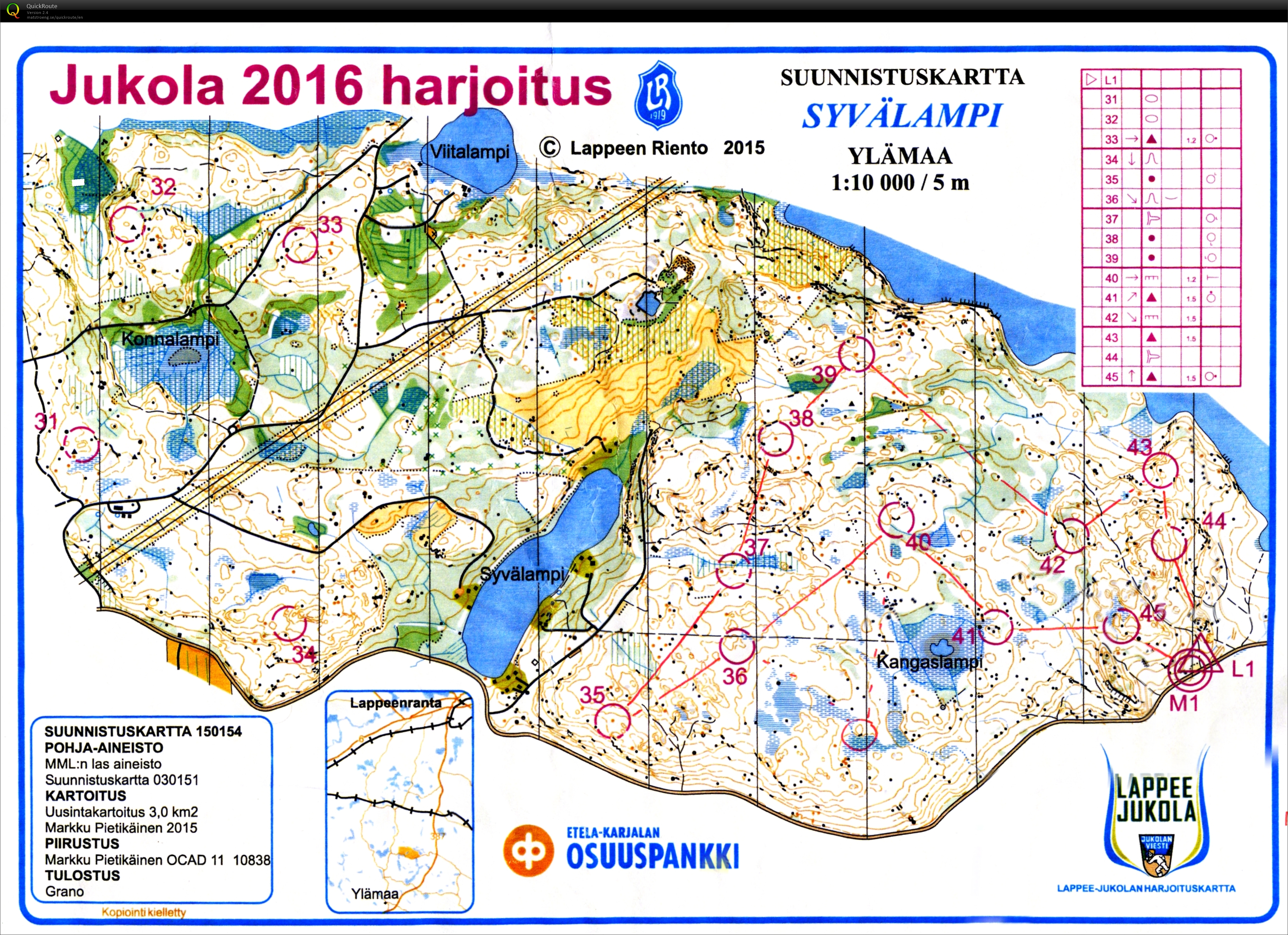 Jukola preparation n°1 (15.06.2016)