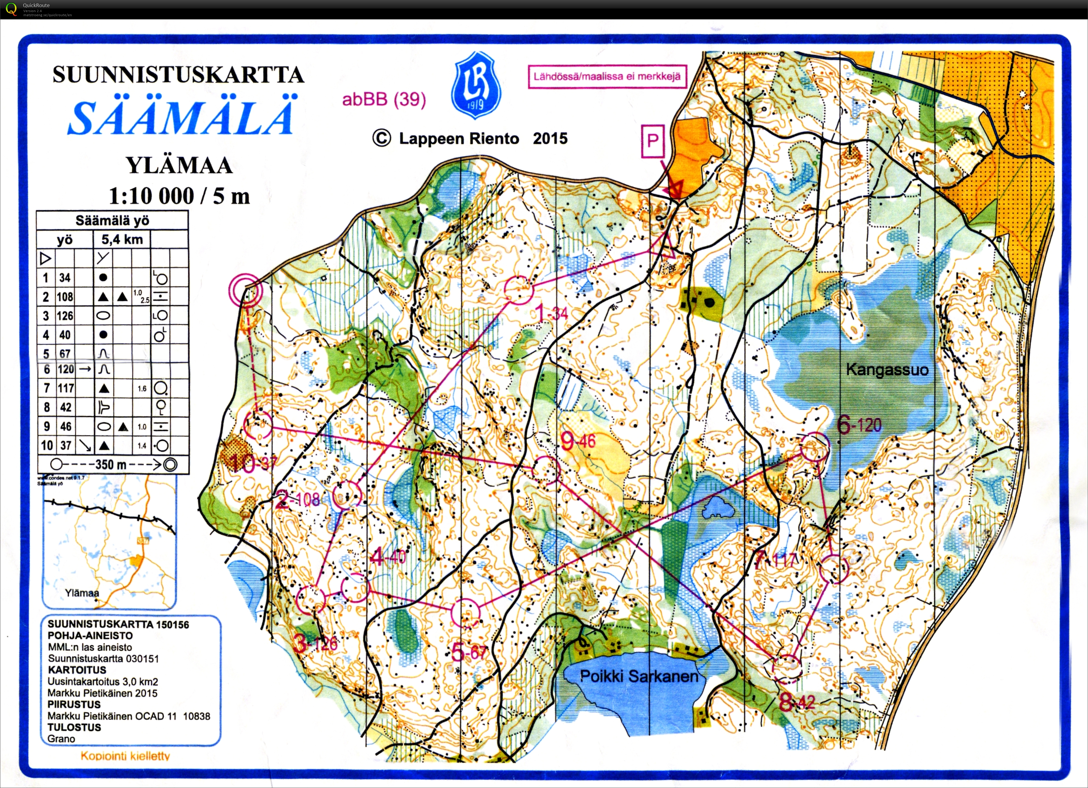 Jukola preparation n°2 (16.06.2016)