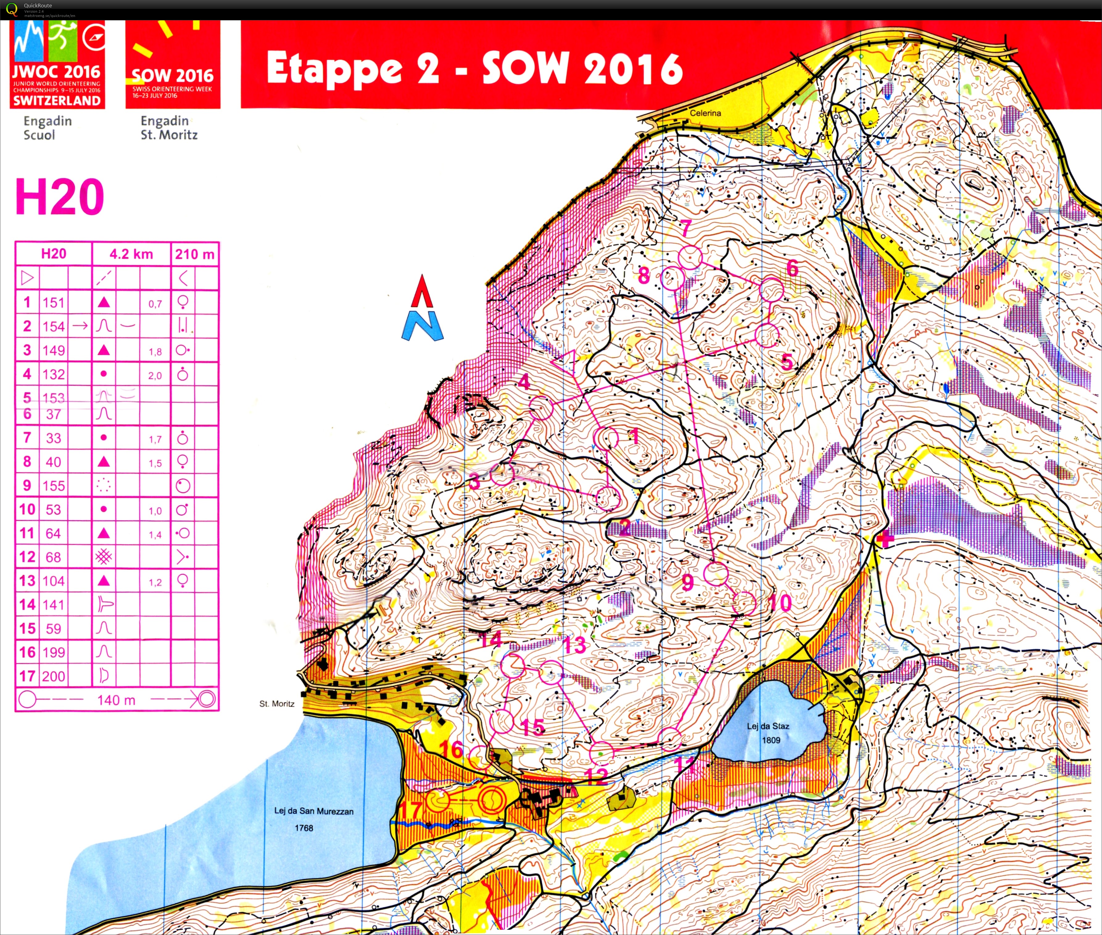 Swiss O Week 2016 Etappe 2 (18.07.2016)