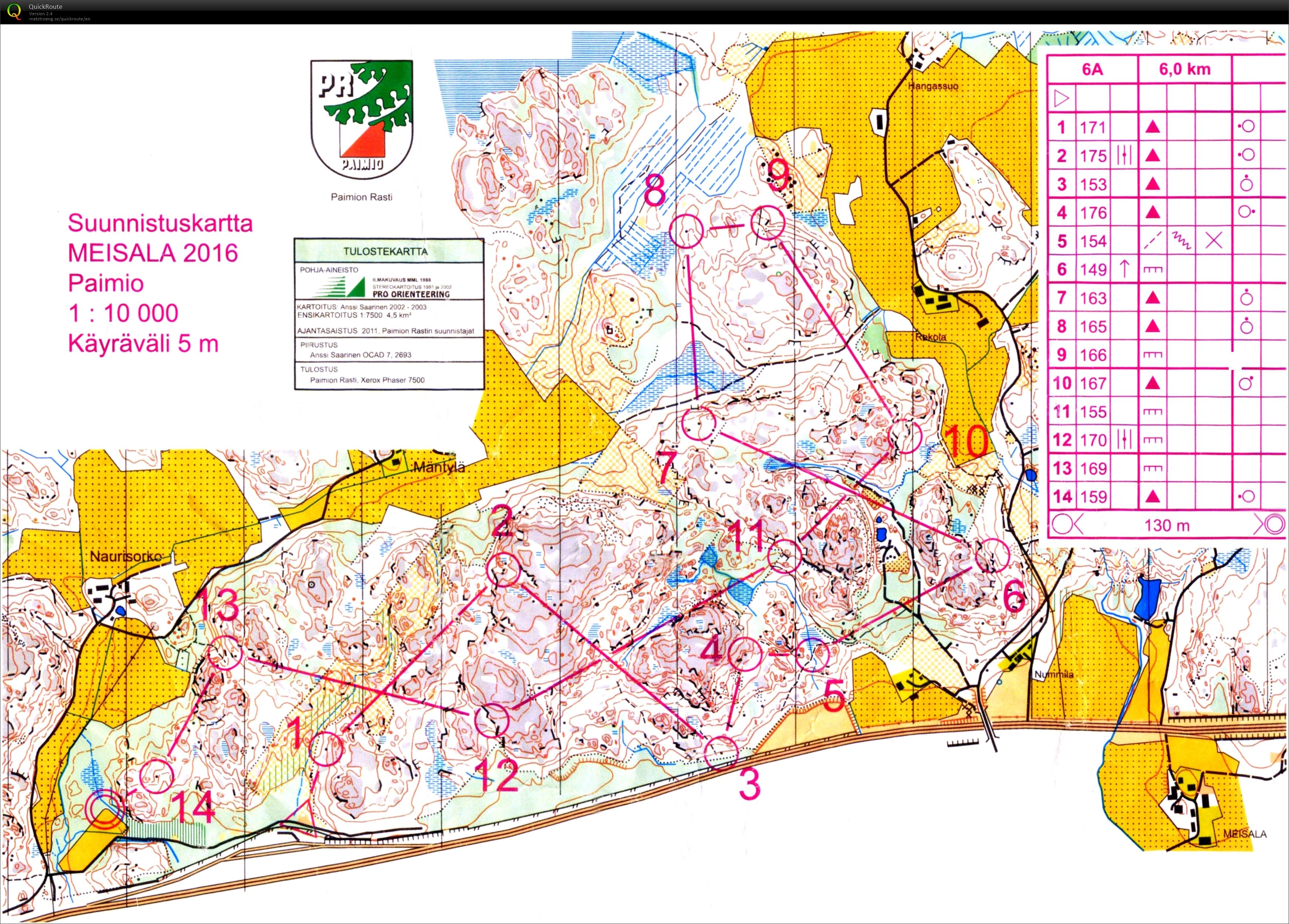 TL JWOC 2017 T8 Paimio evening race (04.08.2016)