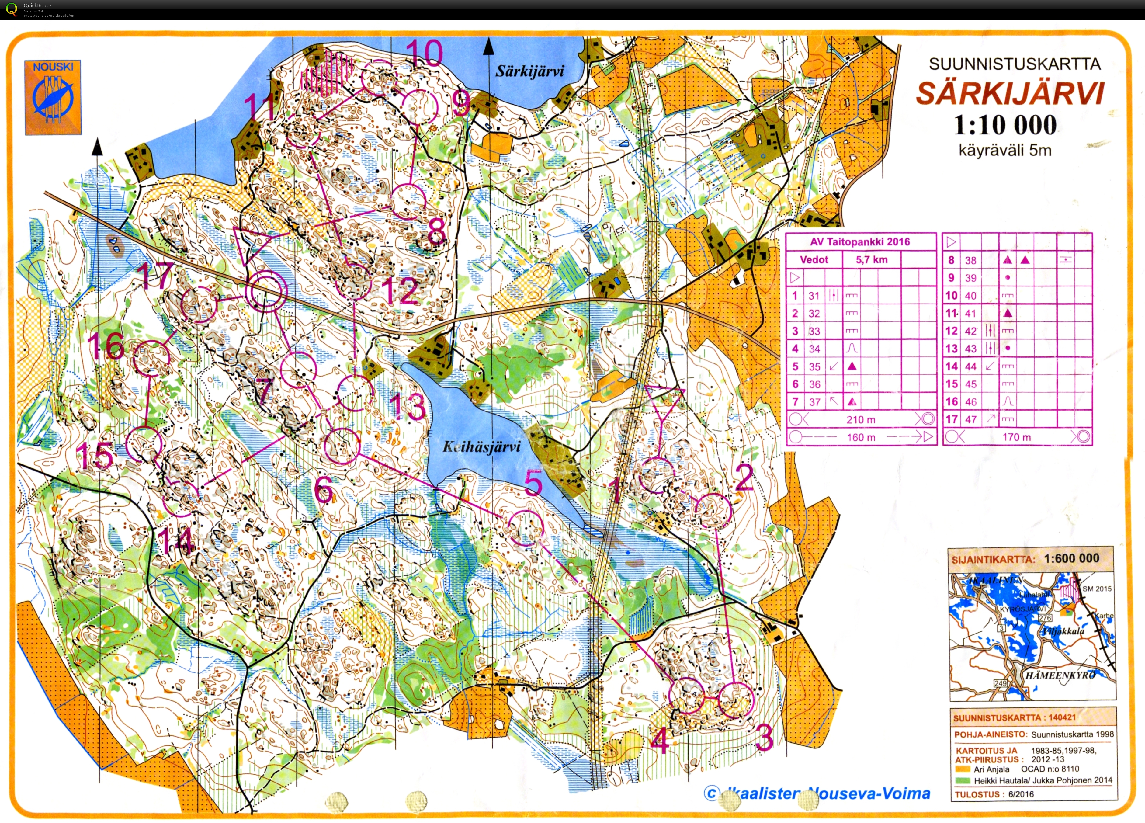 TC JWOC 2017 T25 Intervals training (24.08.2016)