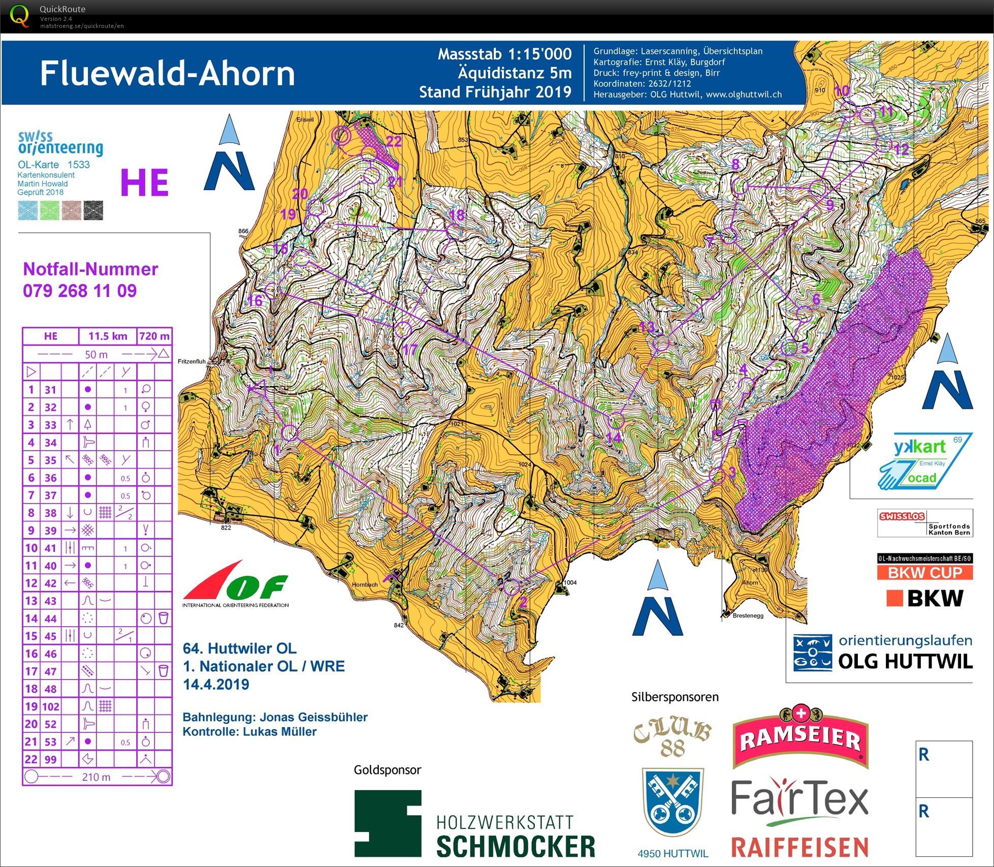 1. Nationale Longue distance (14.04.2019)