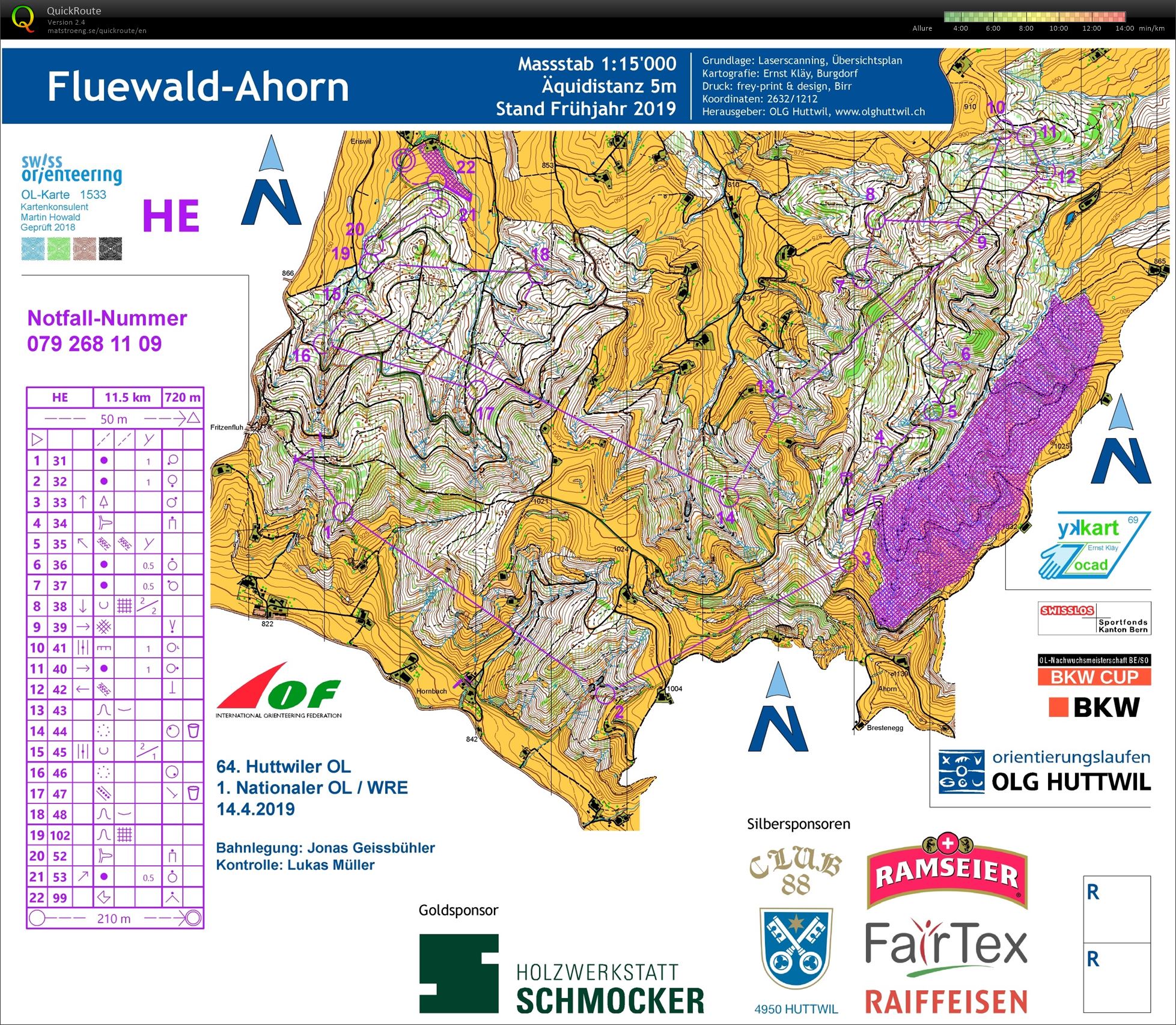 1. Nationale Longue distance (14.04.2019)