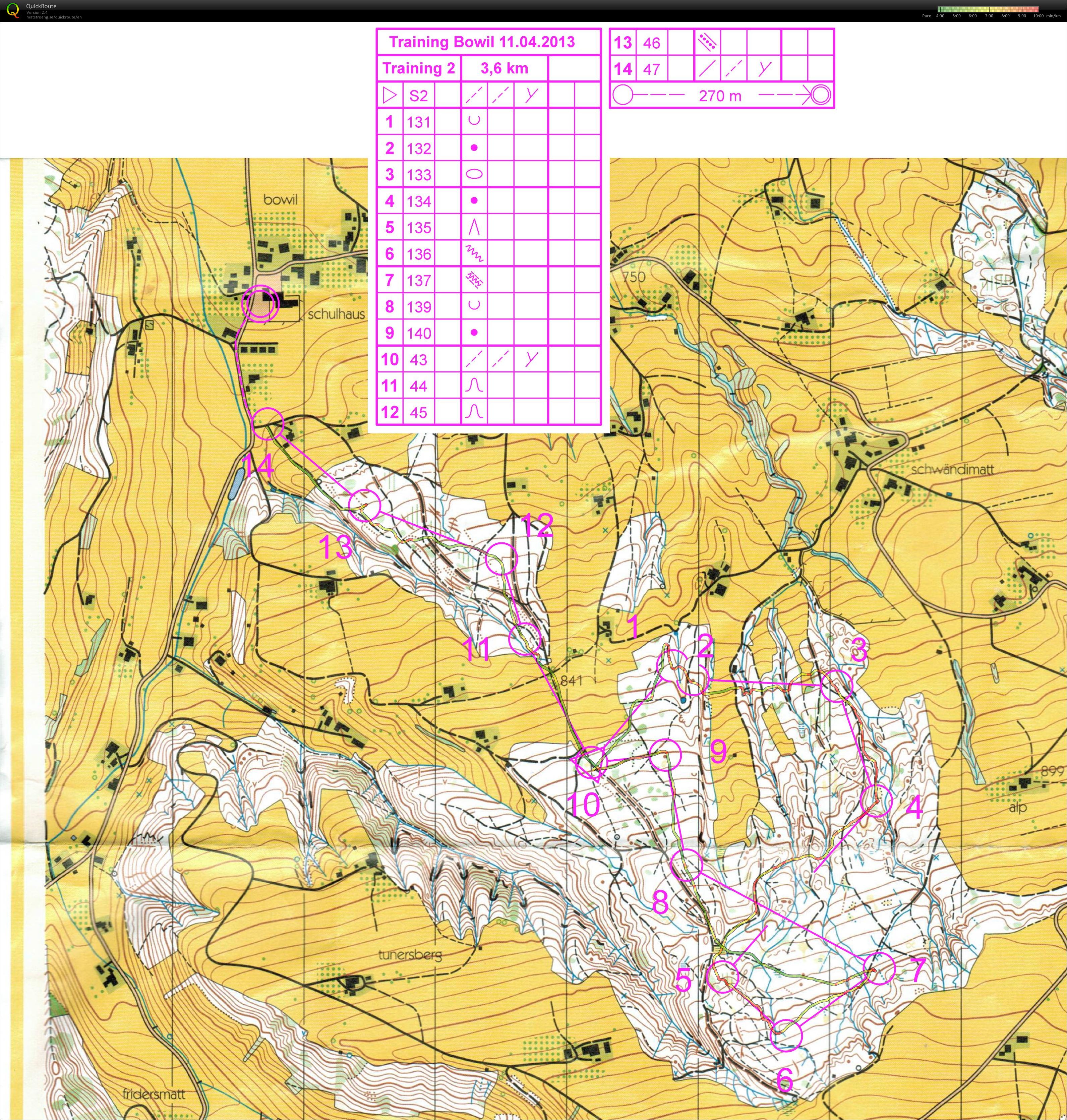 Training Bowil Map 2 (11.04.2013)