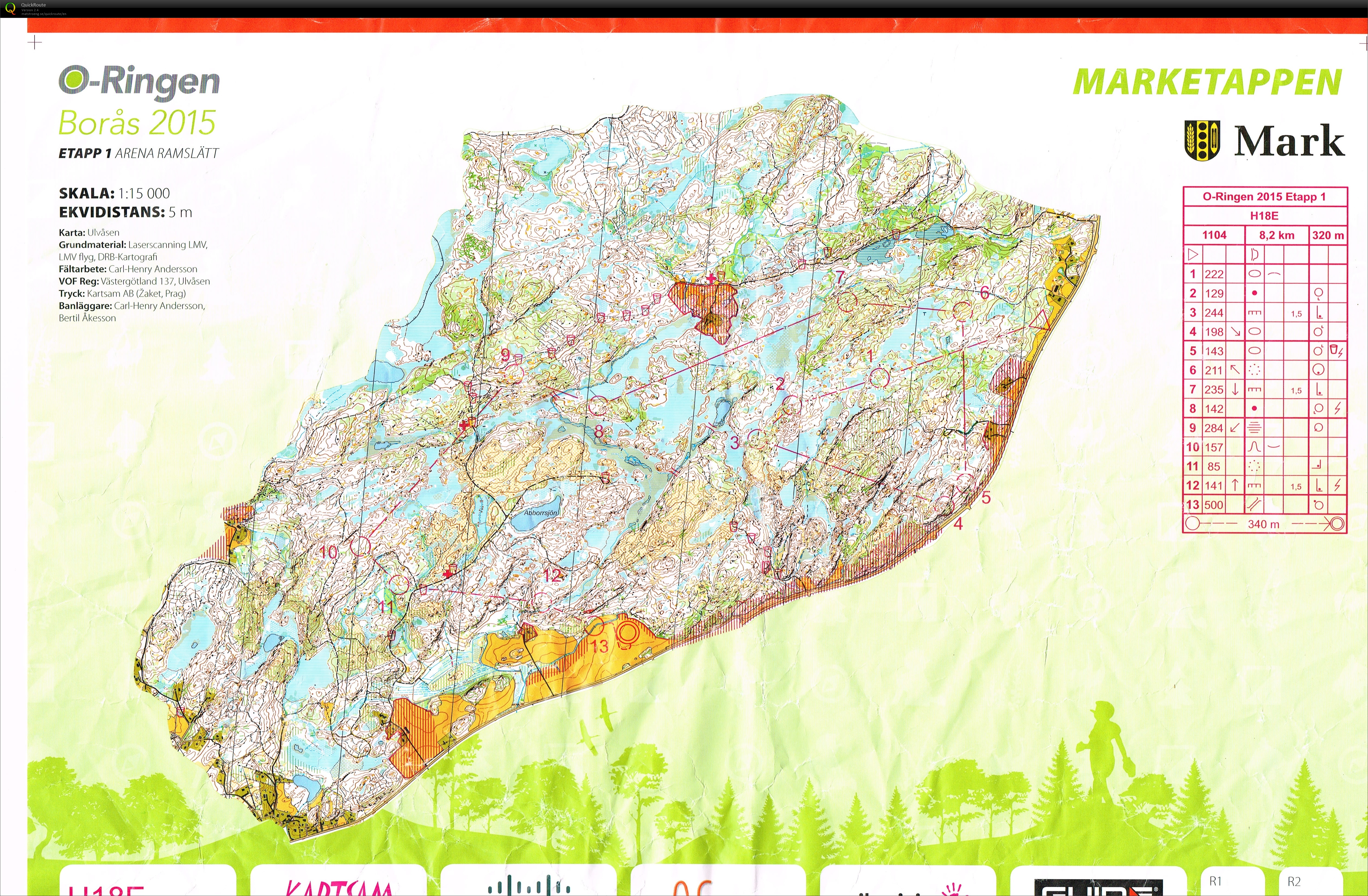 O-Ringen 2015 Etape 1 (19.07.2015)