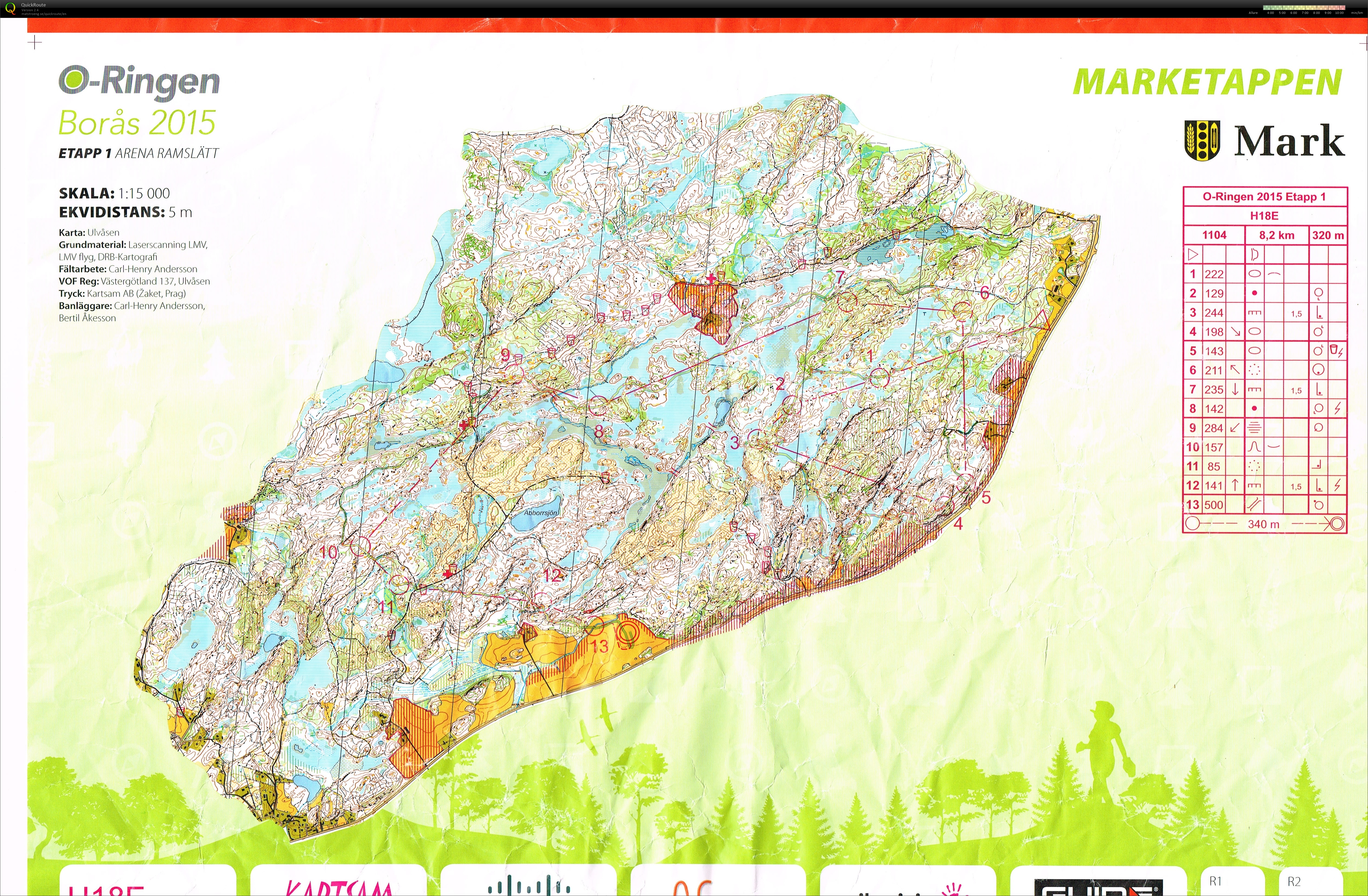 O-Ringen 2015 Etape 1 (19.07.2015)