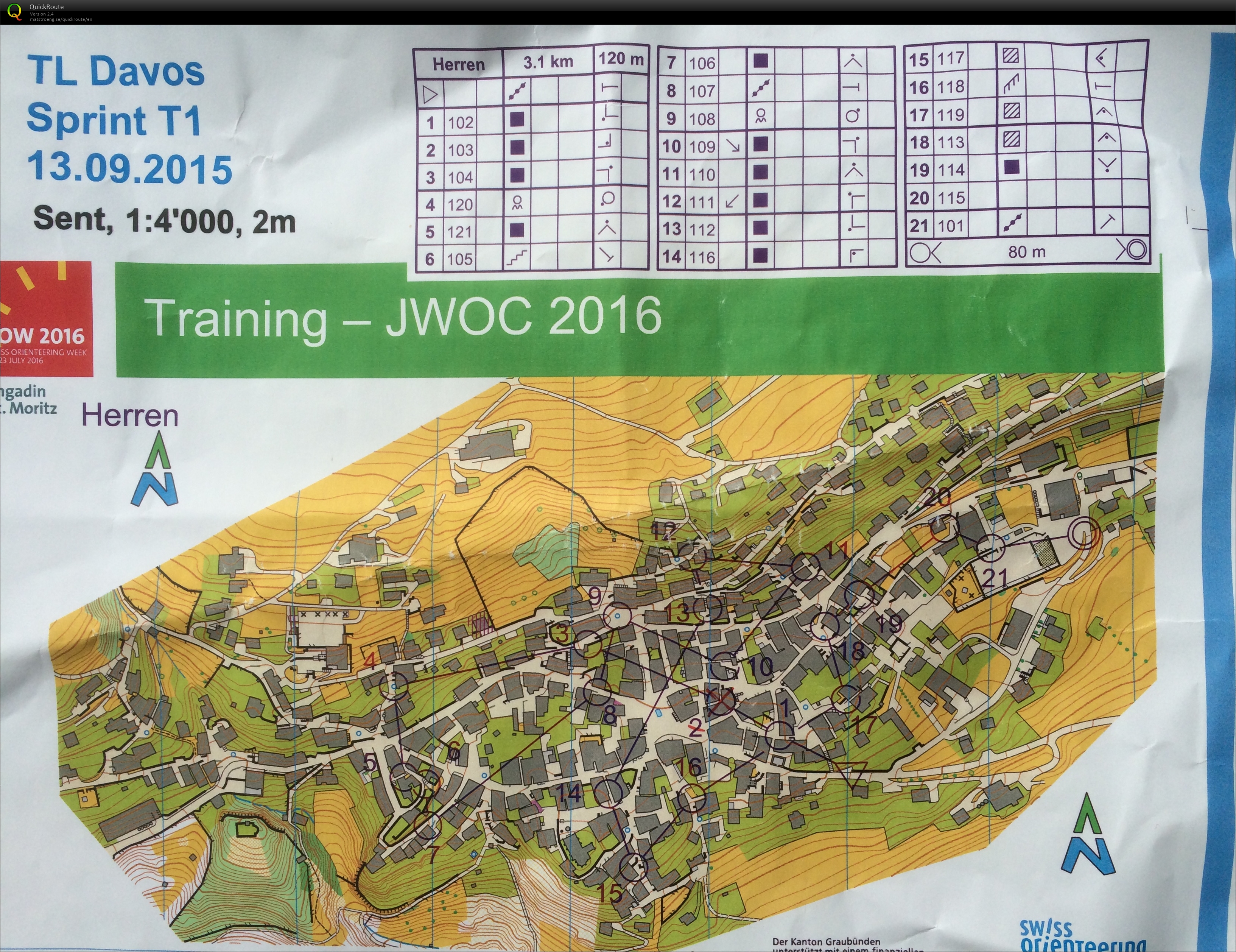 Sprint Camp JWOC 2016 (13.09.2015)