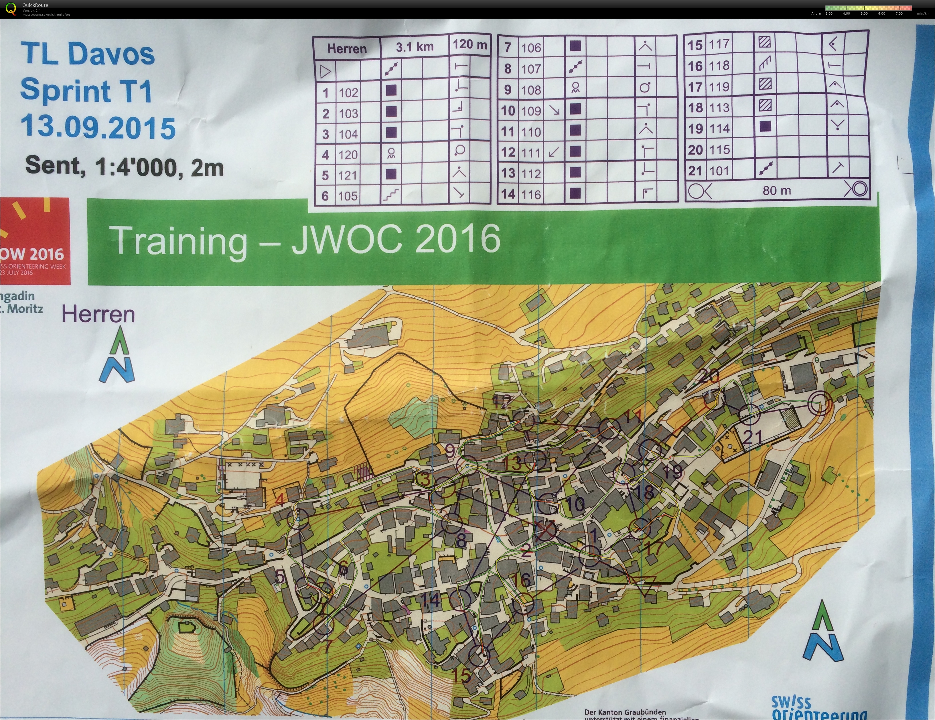 Sprint Camp JWOC 2016 (13.09.2015)