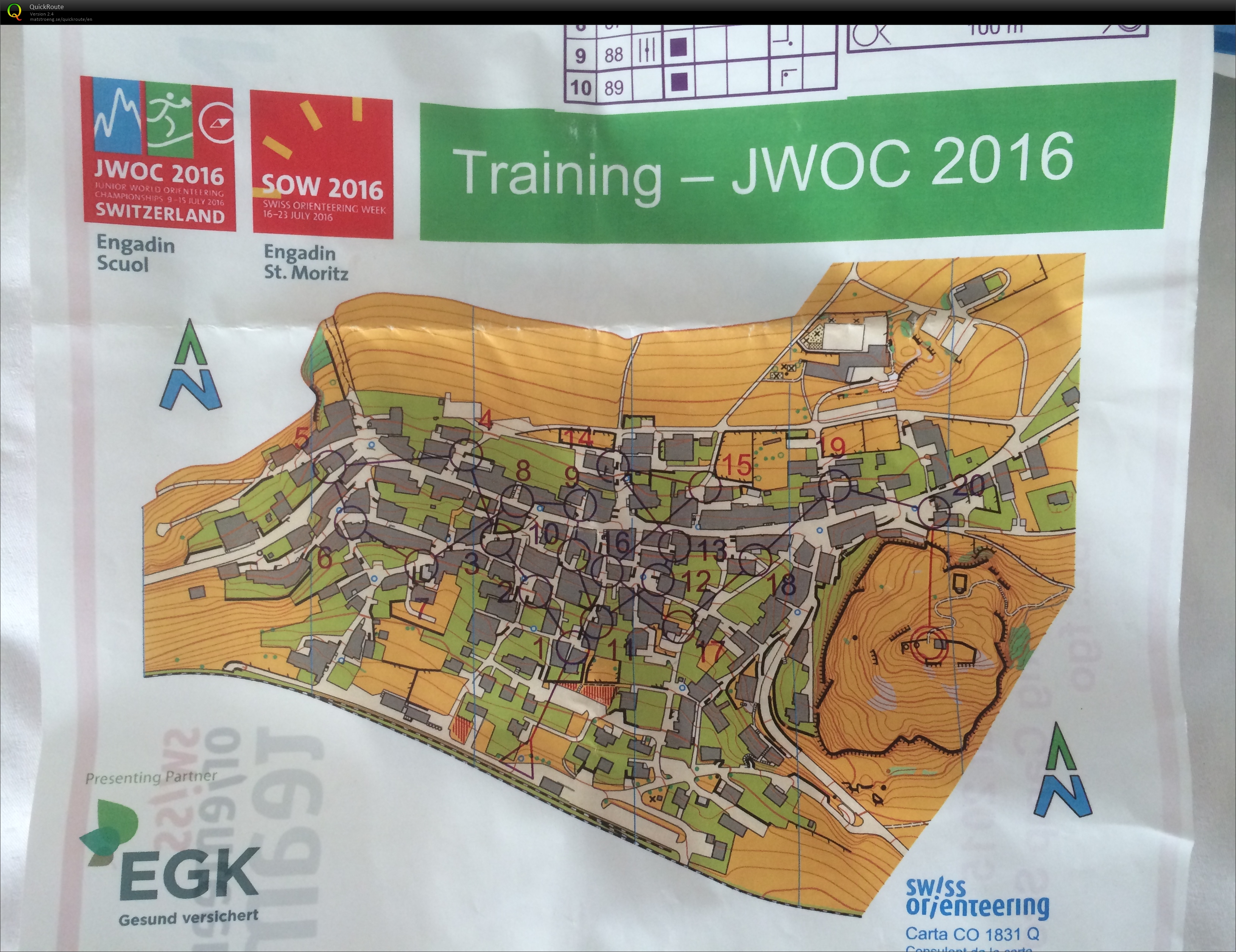 Entrainement partenaire Sprint 2 (sans postes) (13.09.2015)