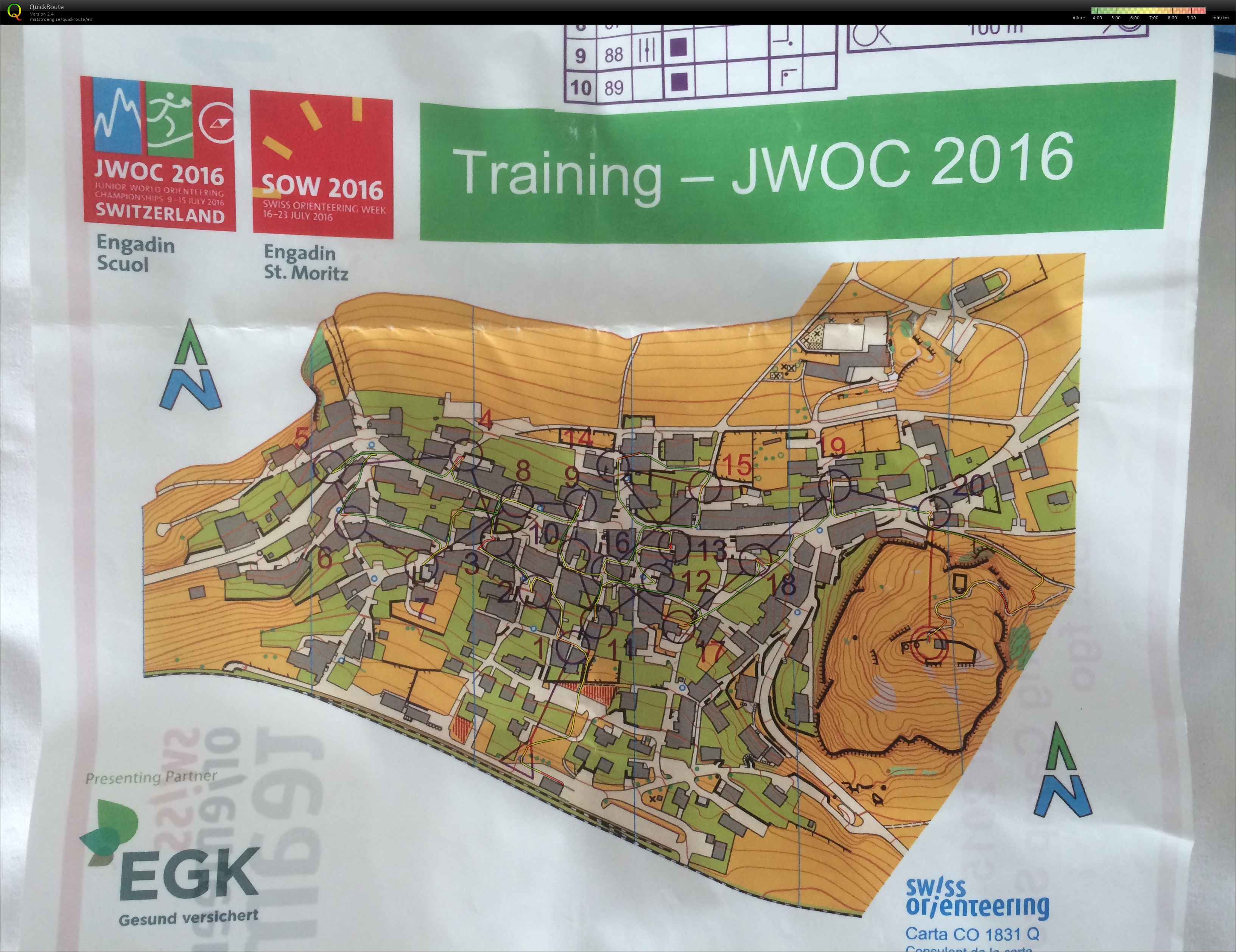 Entrainement partenaire Sprint 2 (sans postes) (13.09.2015)