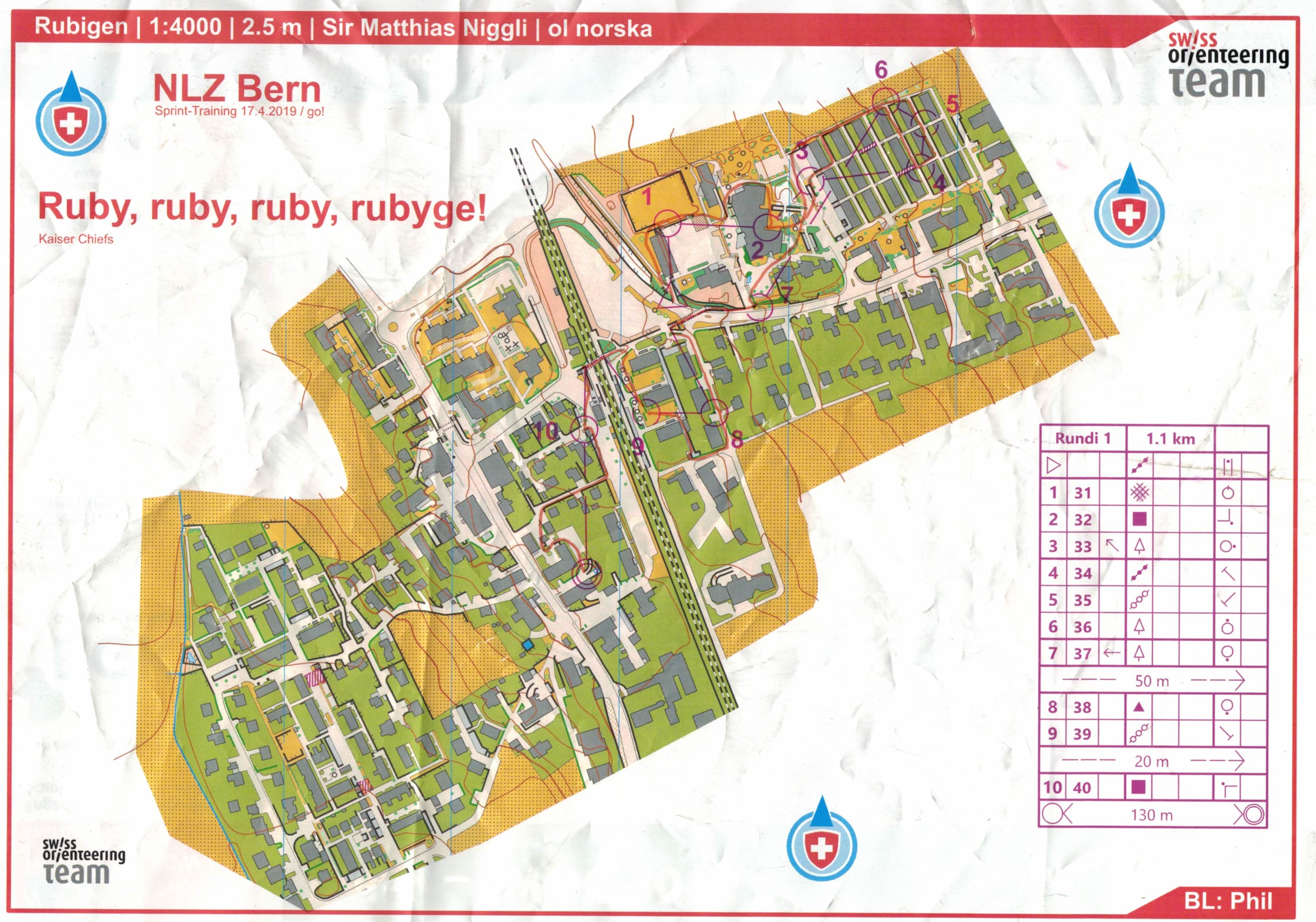 NLZ Training Sprint- Part 1 (17.04.2019)