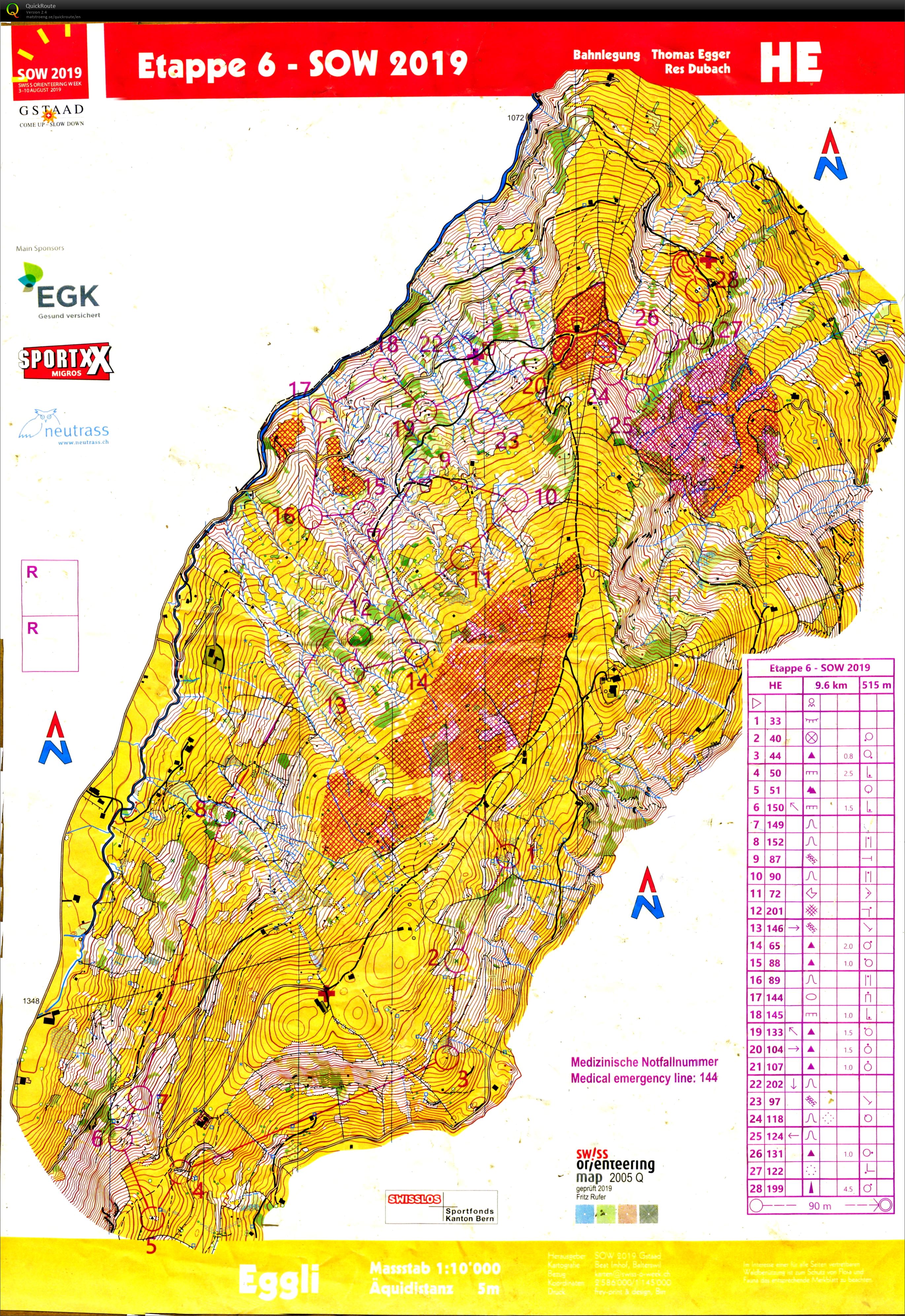Swiss O Week - Etappe 6 (10.08.2019)