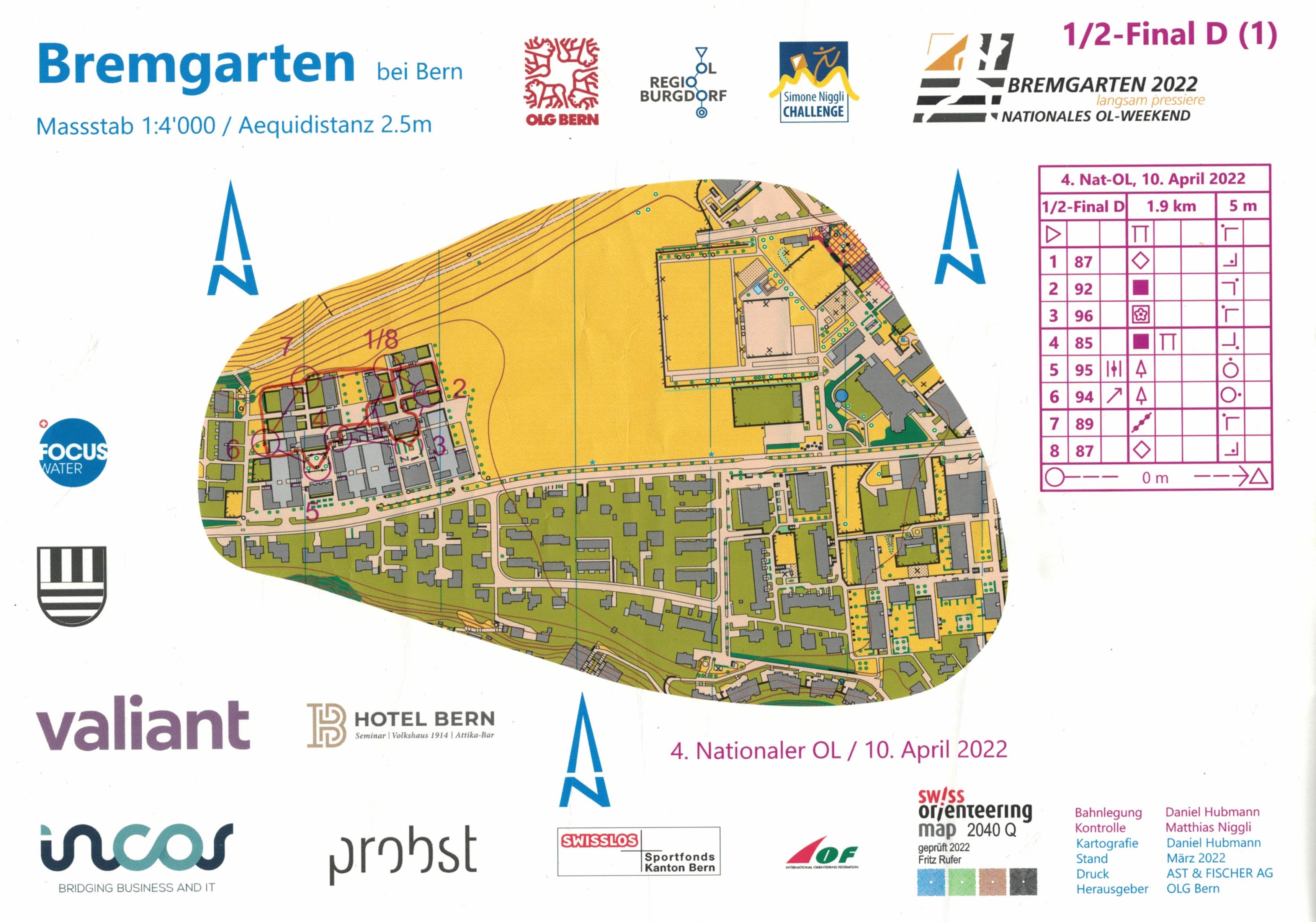 Bremgarten OL - KO Sprint - Semi Part 1 (10.04.2022)