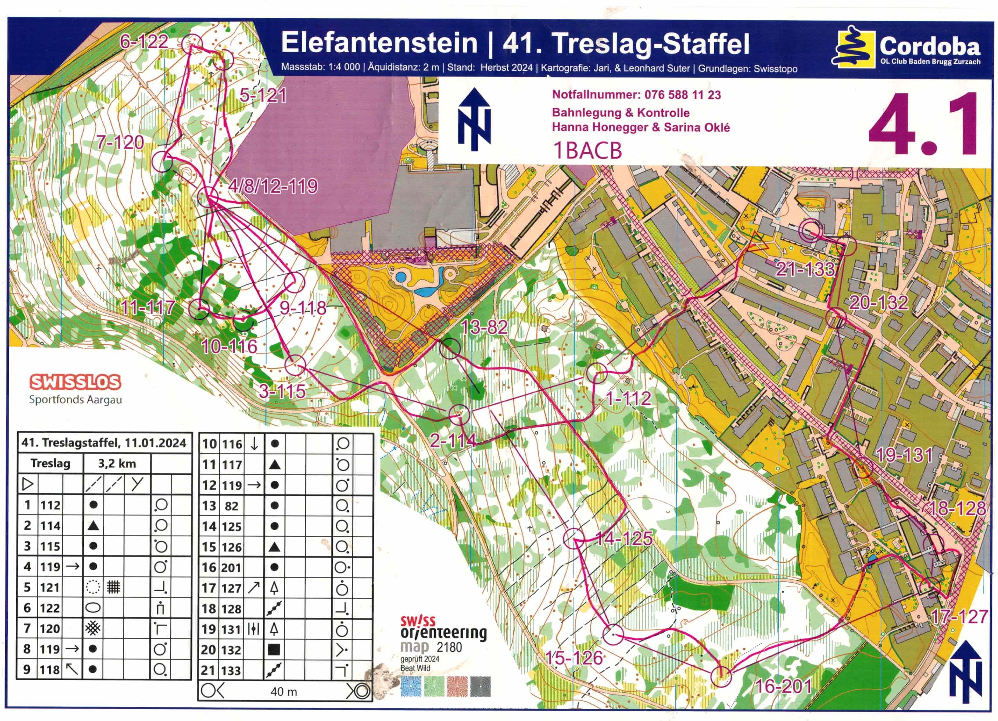 Treslag Staffel - Strecke 1 (11.01.2025)